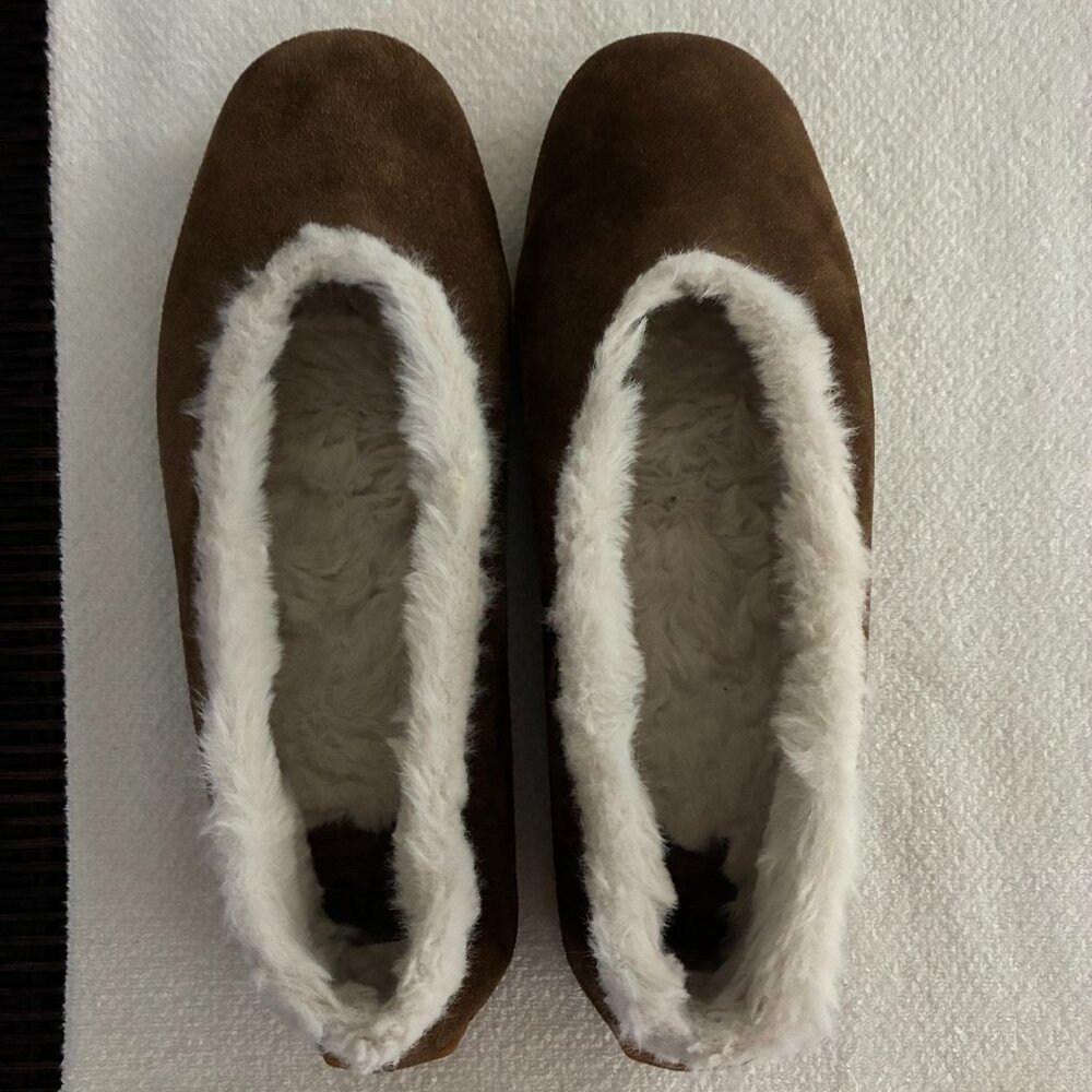 Aquatalia Qassidy Ballet Flats with faux fur-7